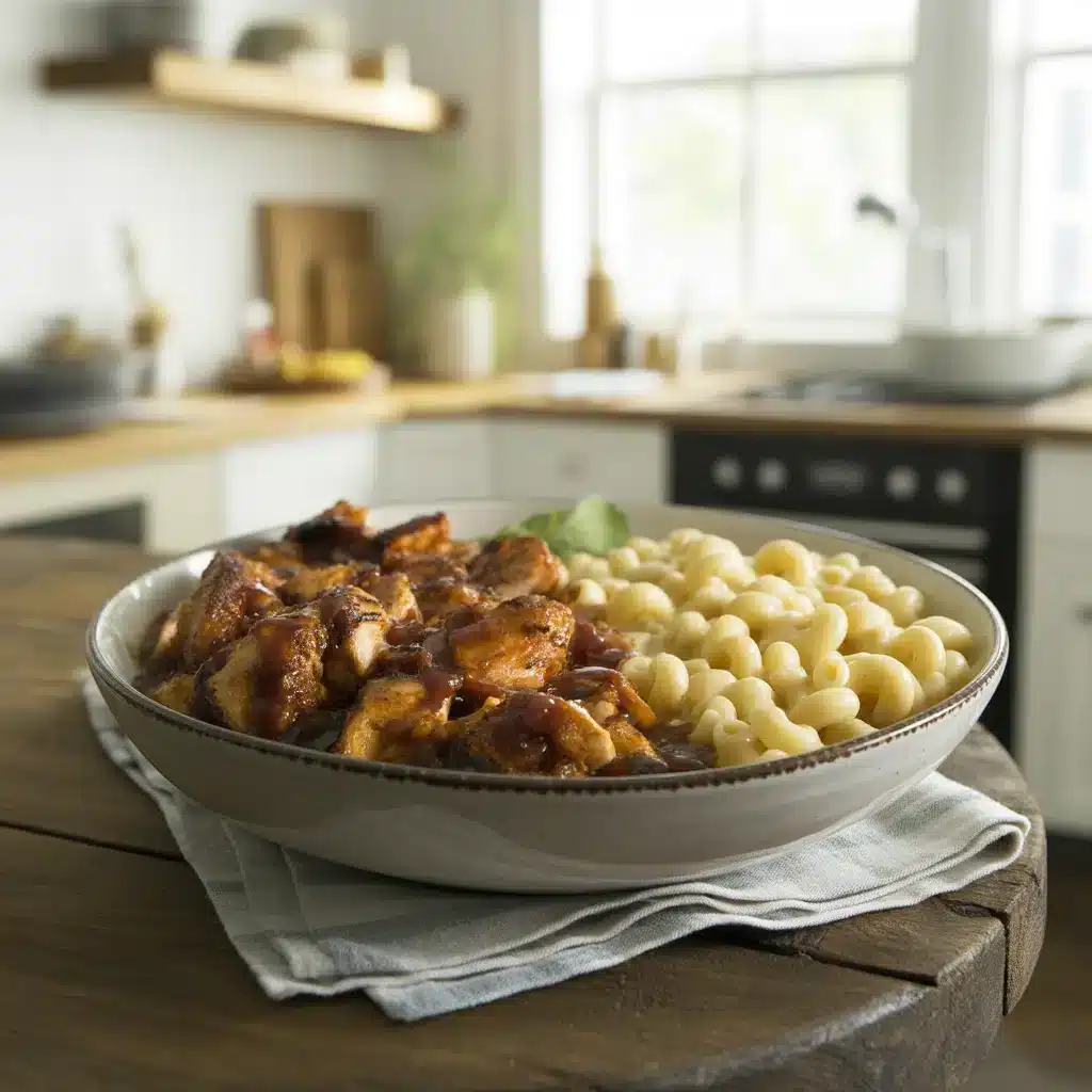 High Protein Low Calorie Honey BBQ Chicken Mac and Cheese 8 High Protein Low Calorie Honey BBQ Chicken Mac and Cheese
