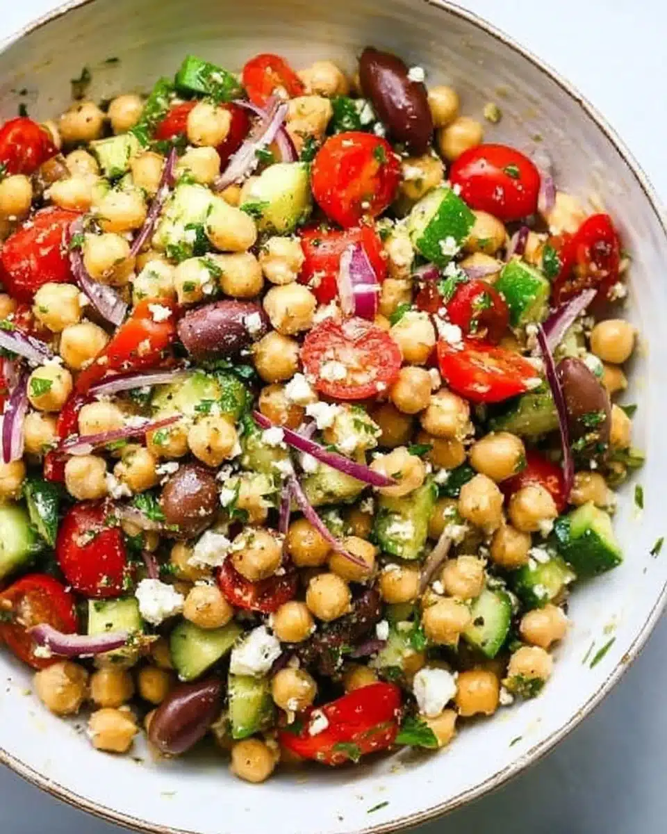 10-Minute Mediterranean Chickpea Salad