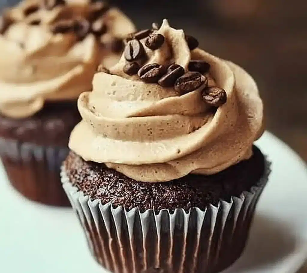 Espresso Cupcakes with Espresso Frosting