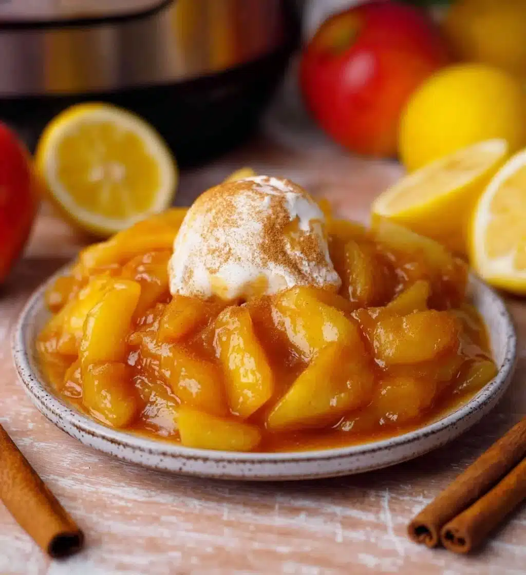 Delicious Instant Pot Cinnamon Apples ready to serve