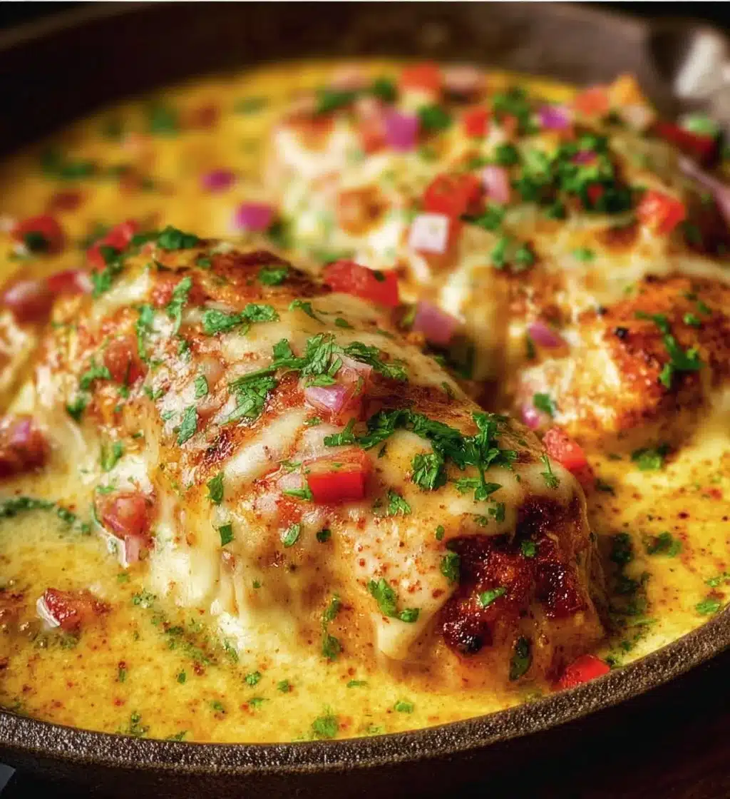 Baked Queso Chicken