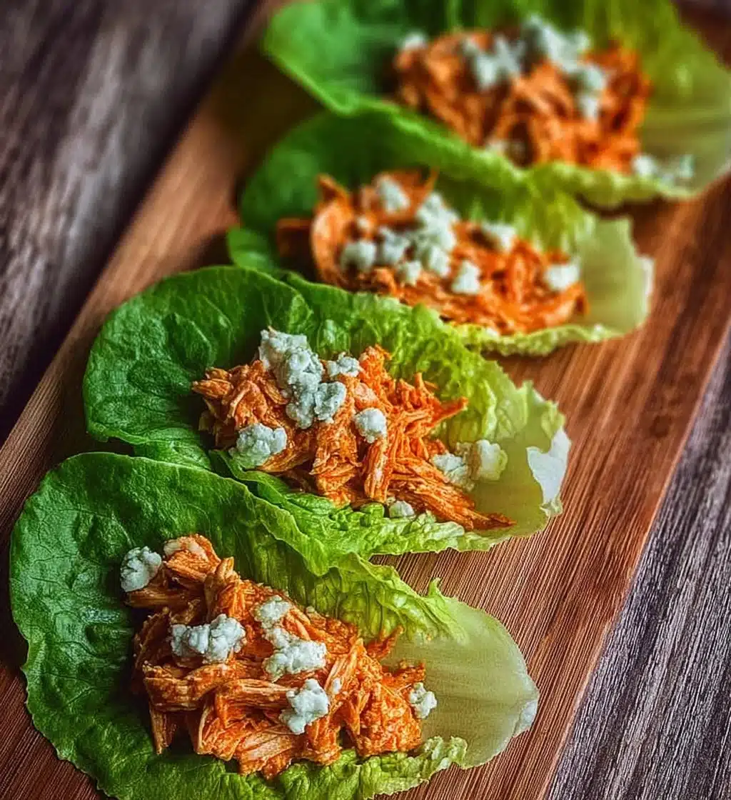 Buffalo Chicken Lettuce Wraps