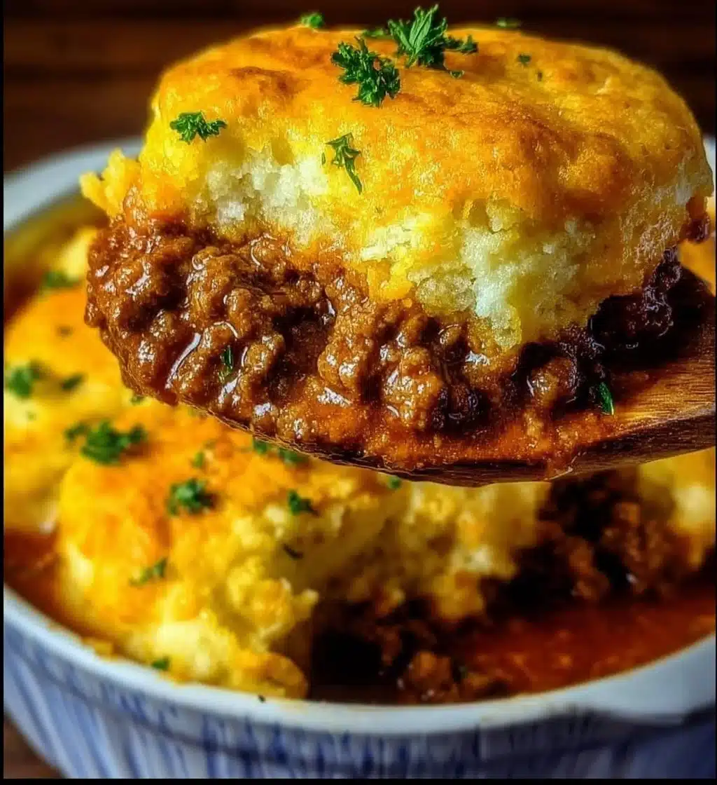 Cheddar Bay Ground Beef Cobbler