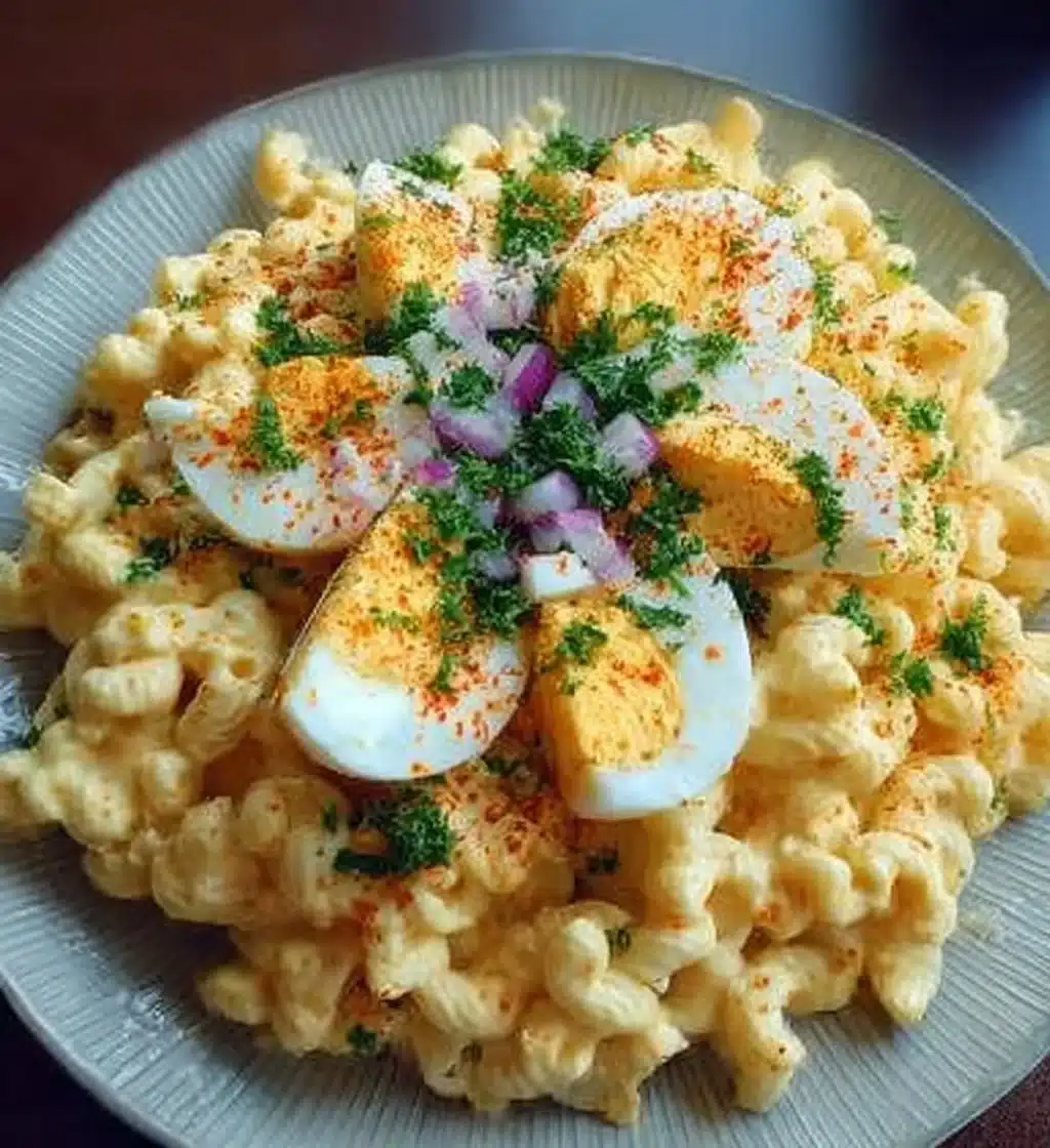 Deviled Egg Pasta Salad