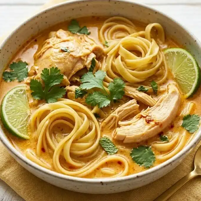 20-Minute Thai Coconut Curry Chicken Soup