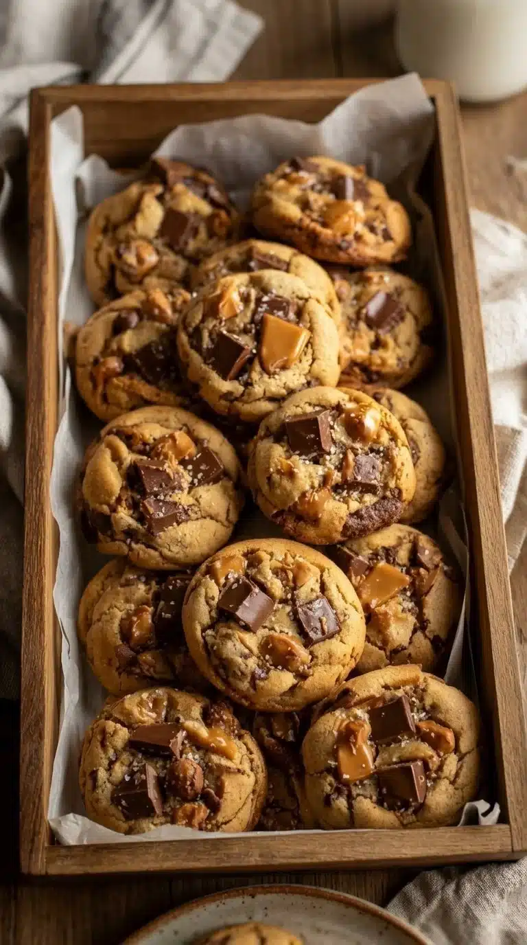 Chocolate Caramel Chunk Cookies 2 Chocolate Caramel Chunk Cookies