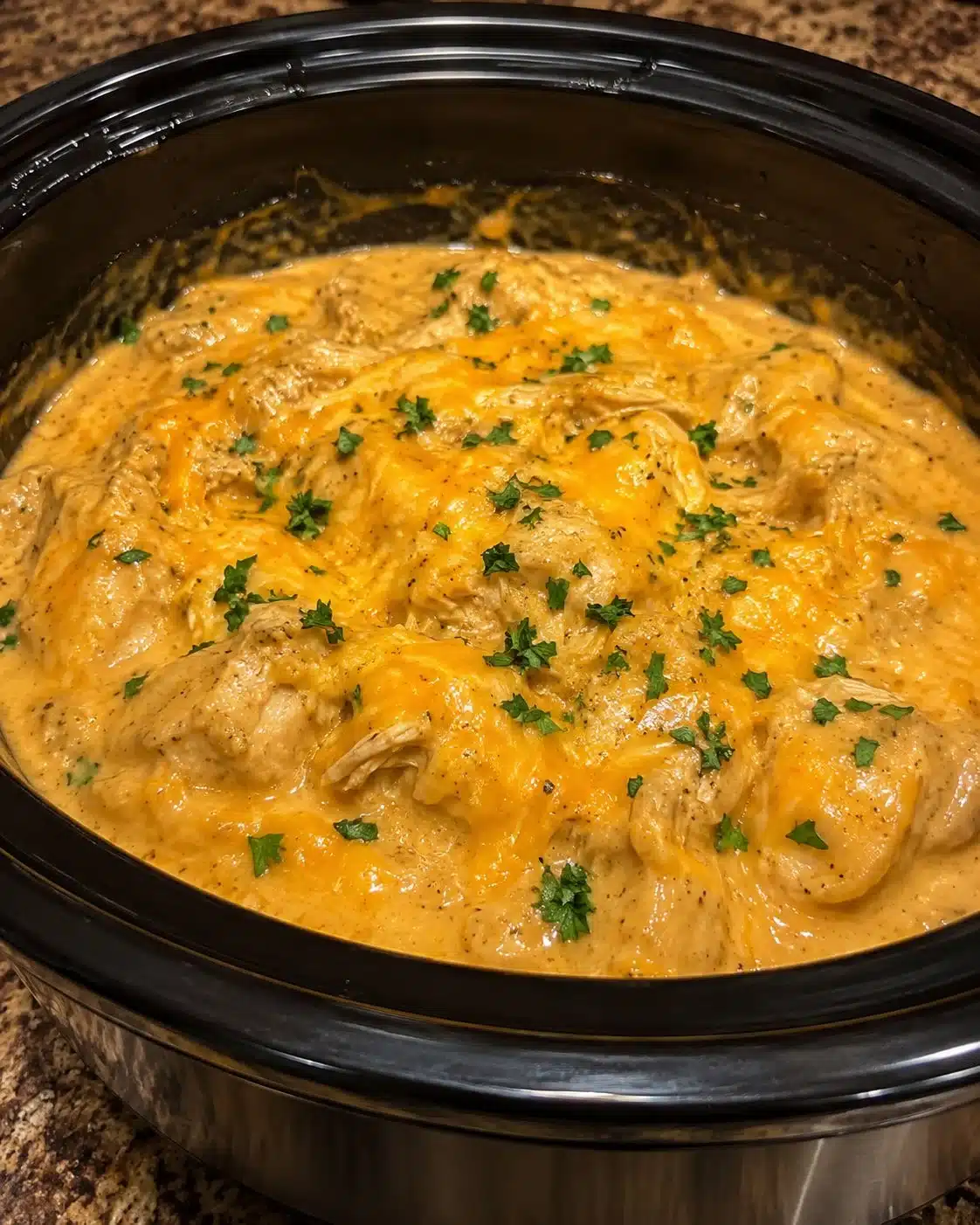 Creamy Cheddar Chicken in the Crockpot 2 Creamy Cheddar Chicken in the Crockpot