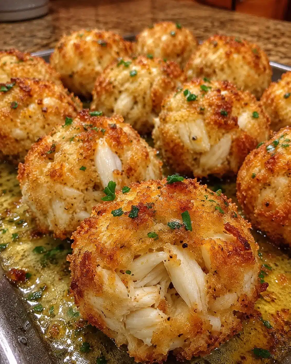 Crispy Garlic Butter Crab Bombs 2 Crispy Garlic Butter Crab Bombs
