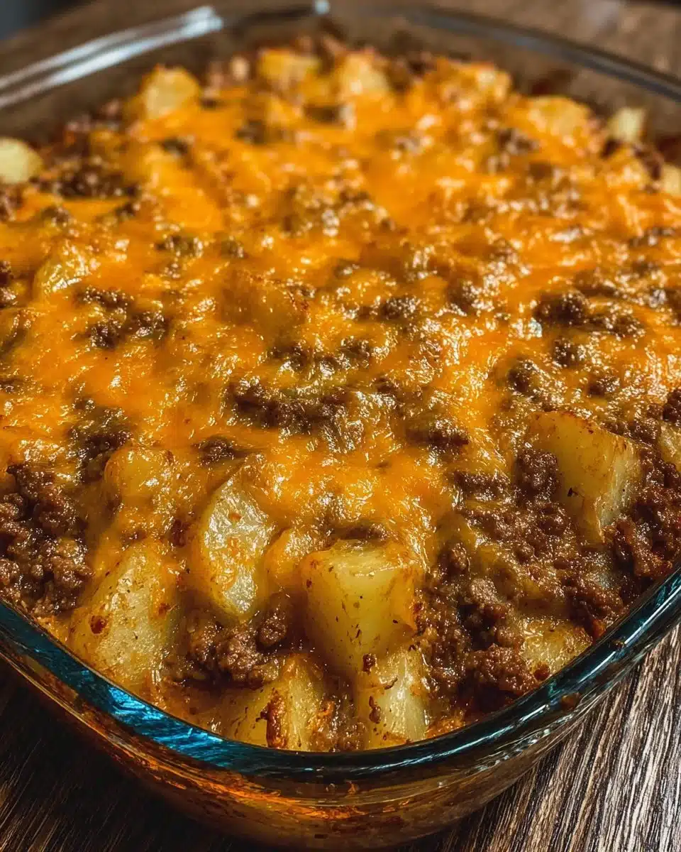 Cheese Beef and Potato Bake 2 Cheese Beef and Potato Bake