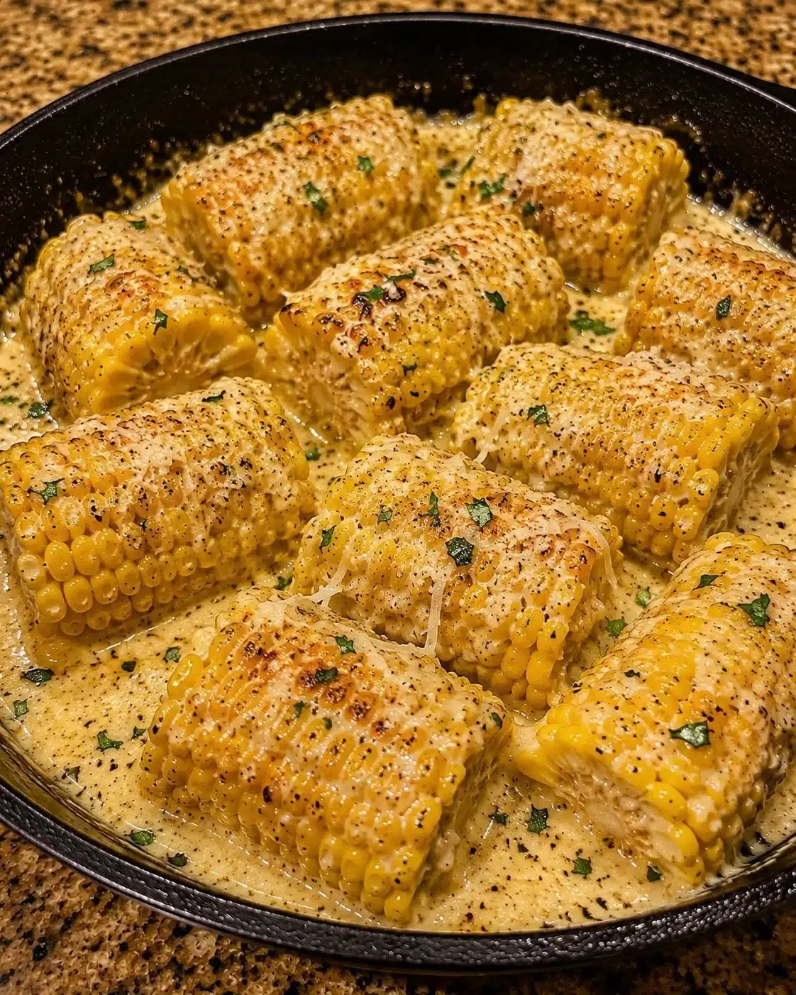 Creamy Garlic Butter Corn on the Cob