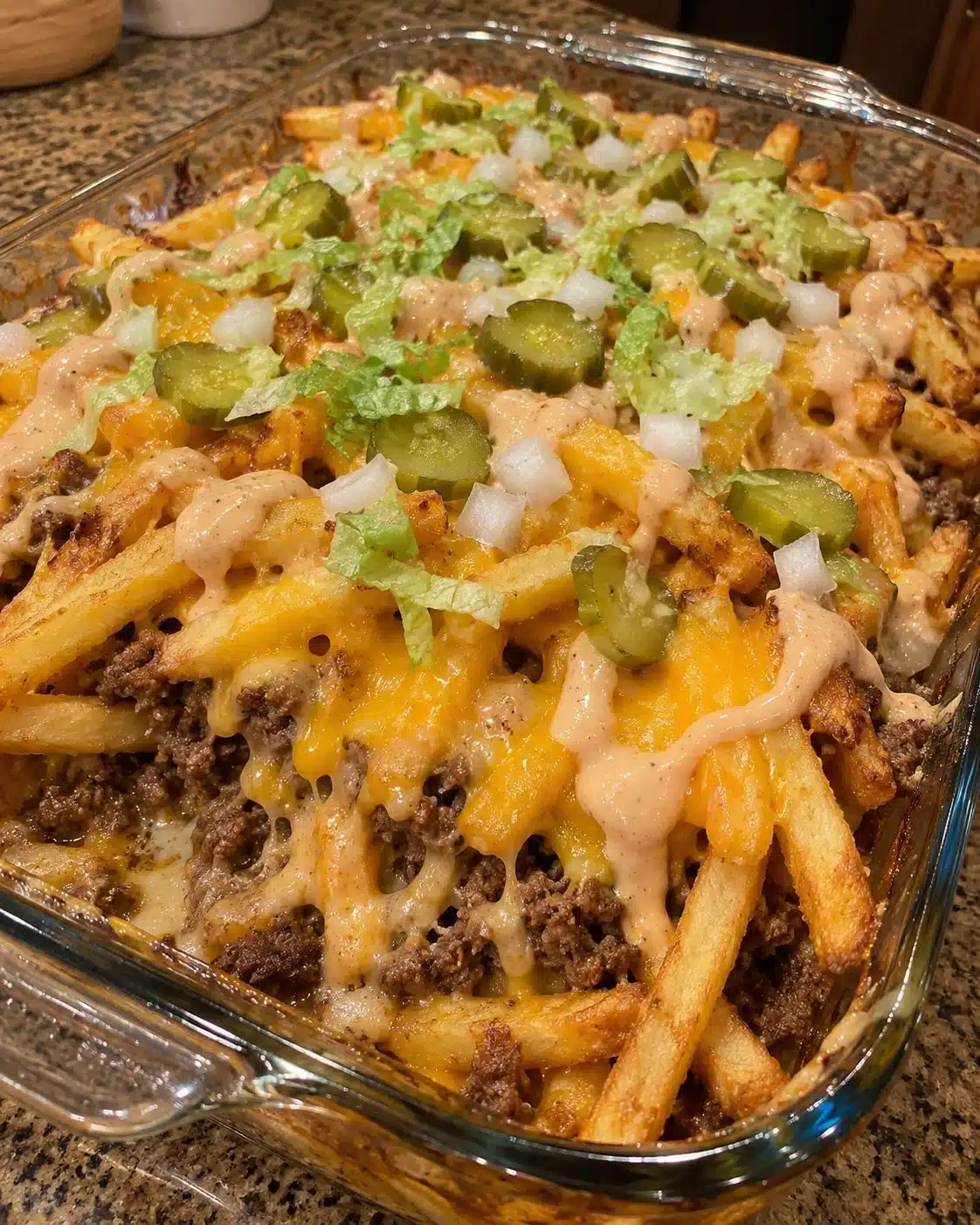 Cheeseburger French Fry Bake