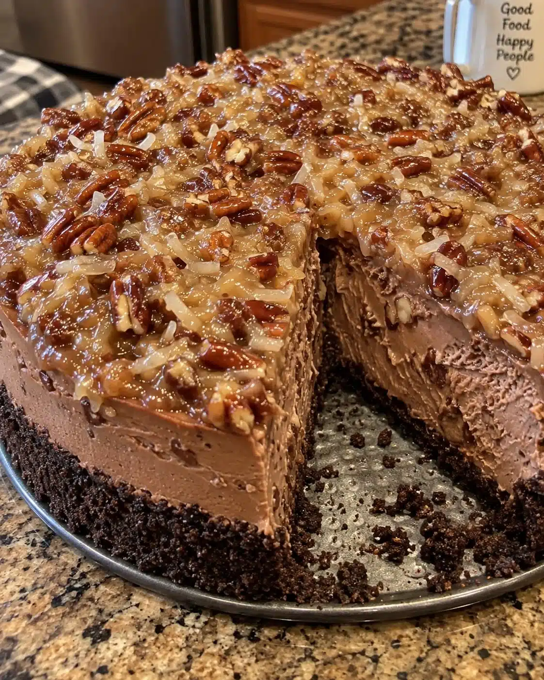 Irresistible German Chocolate Cheesecake