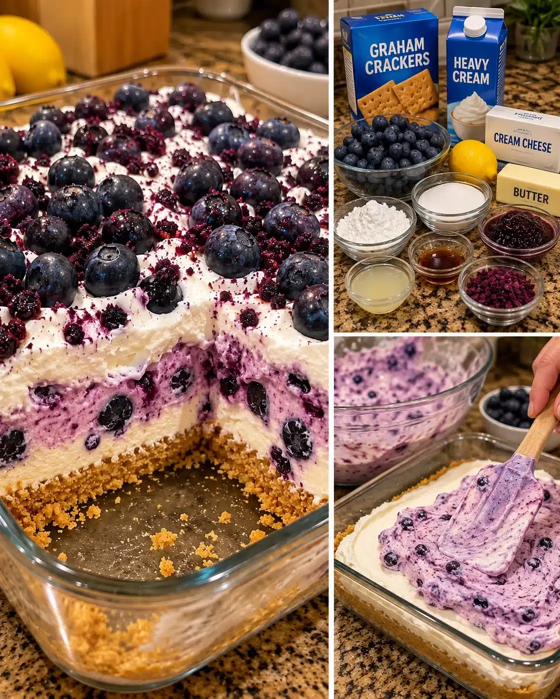 No-Bake Blueberry Delight