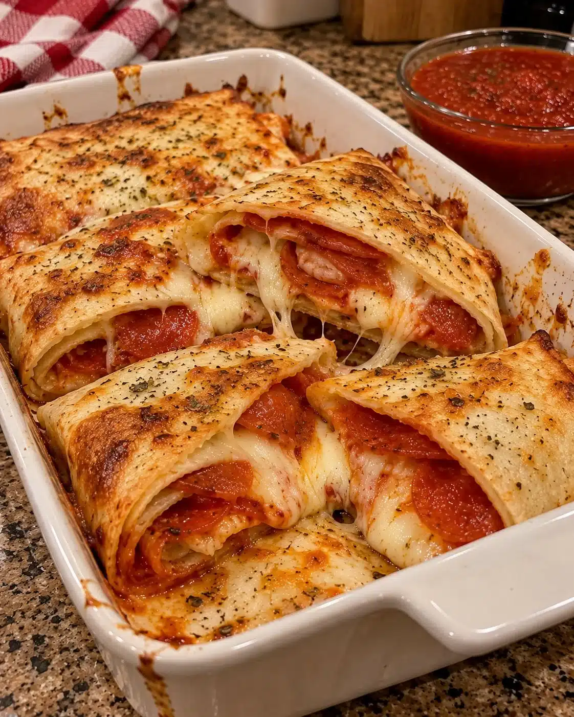 Pepperoni Pizza Wrap Melts
