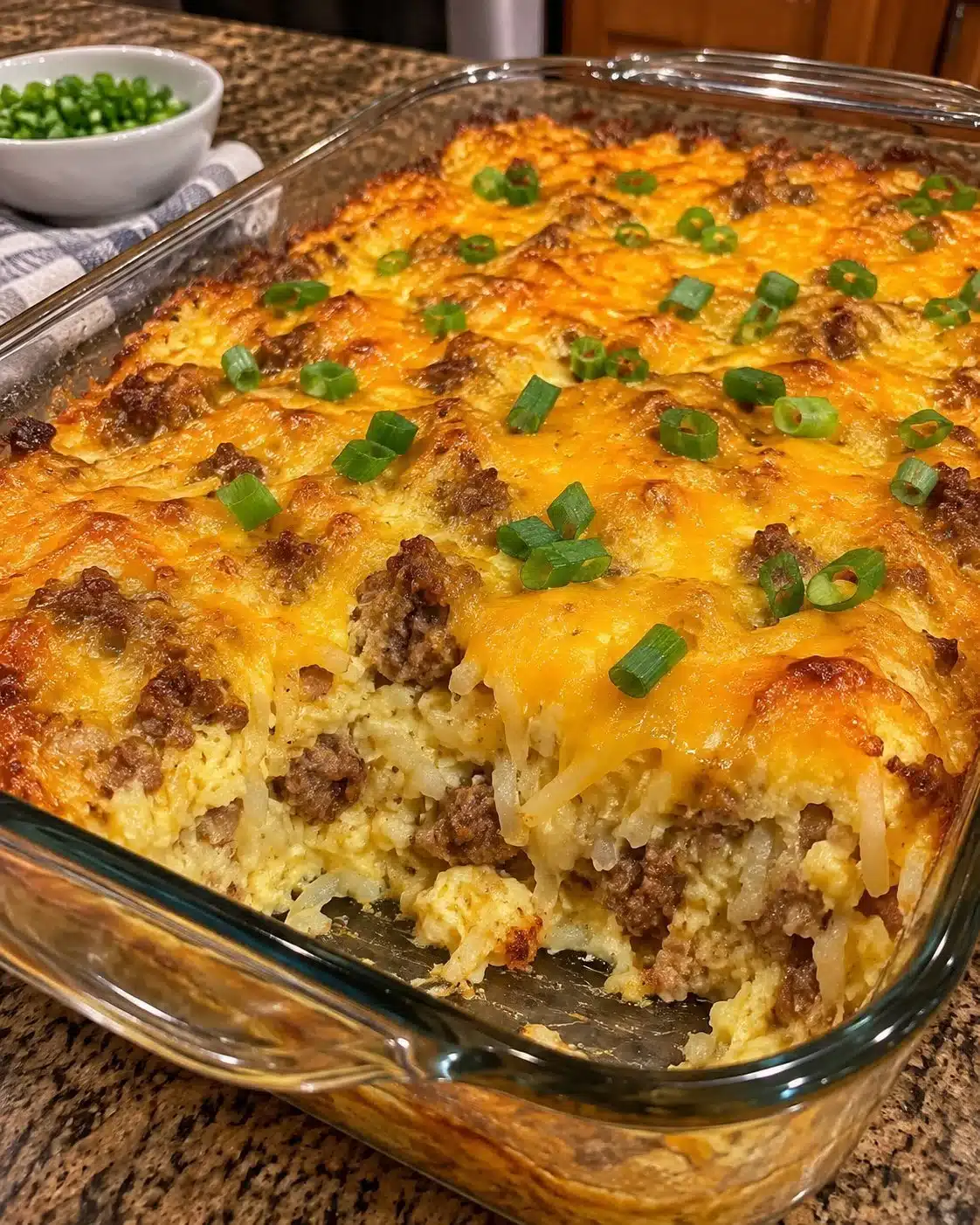 Sausage Hash Brown Breakfast Casserole