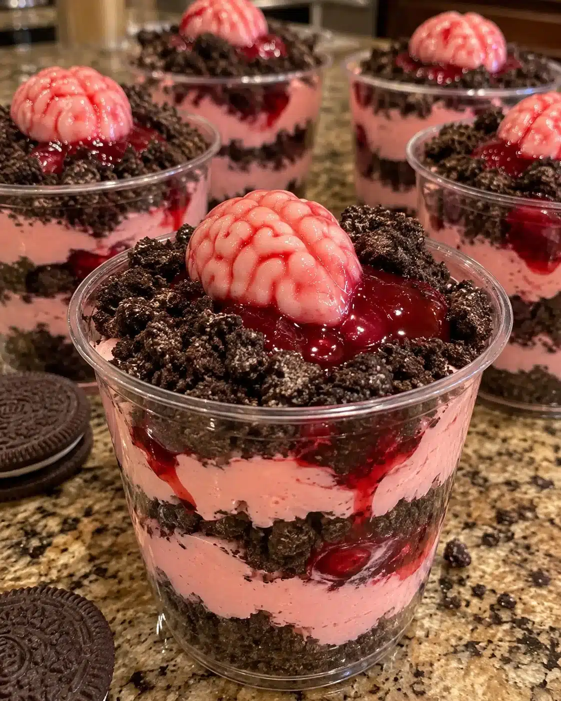Zombie Brain Dirt Cups