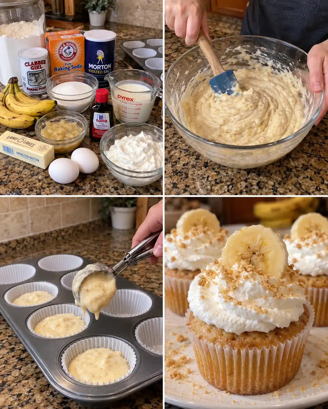Banana Cream Pie Cupcakes
