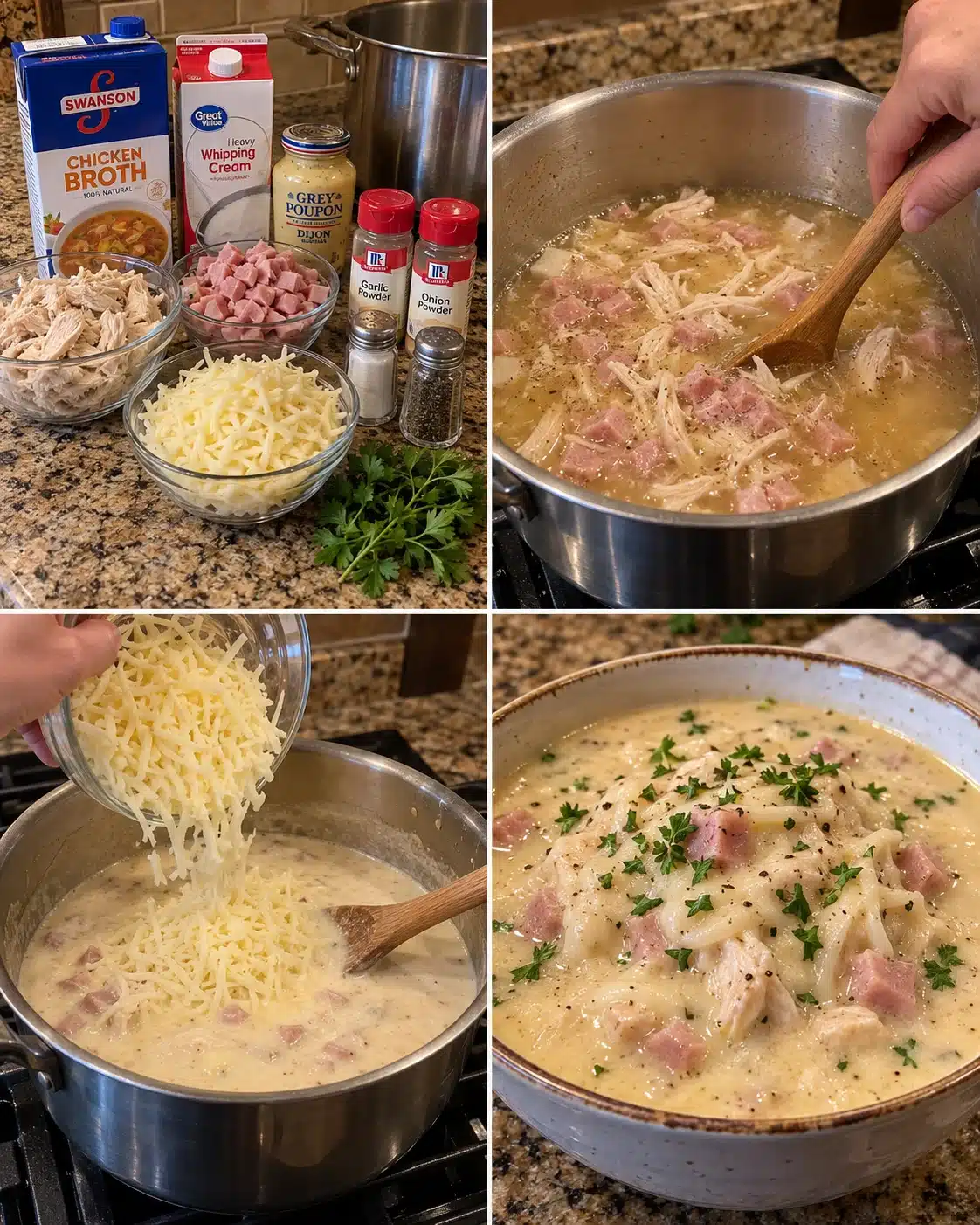 Chicken Cordon Bleu Soup