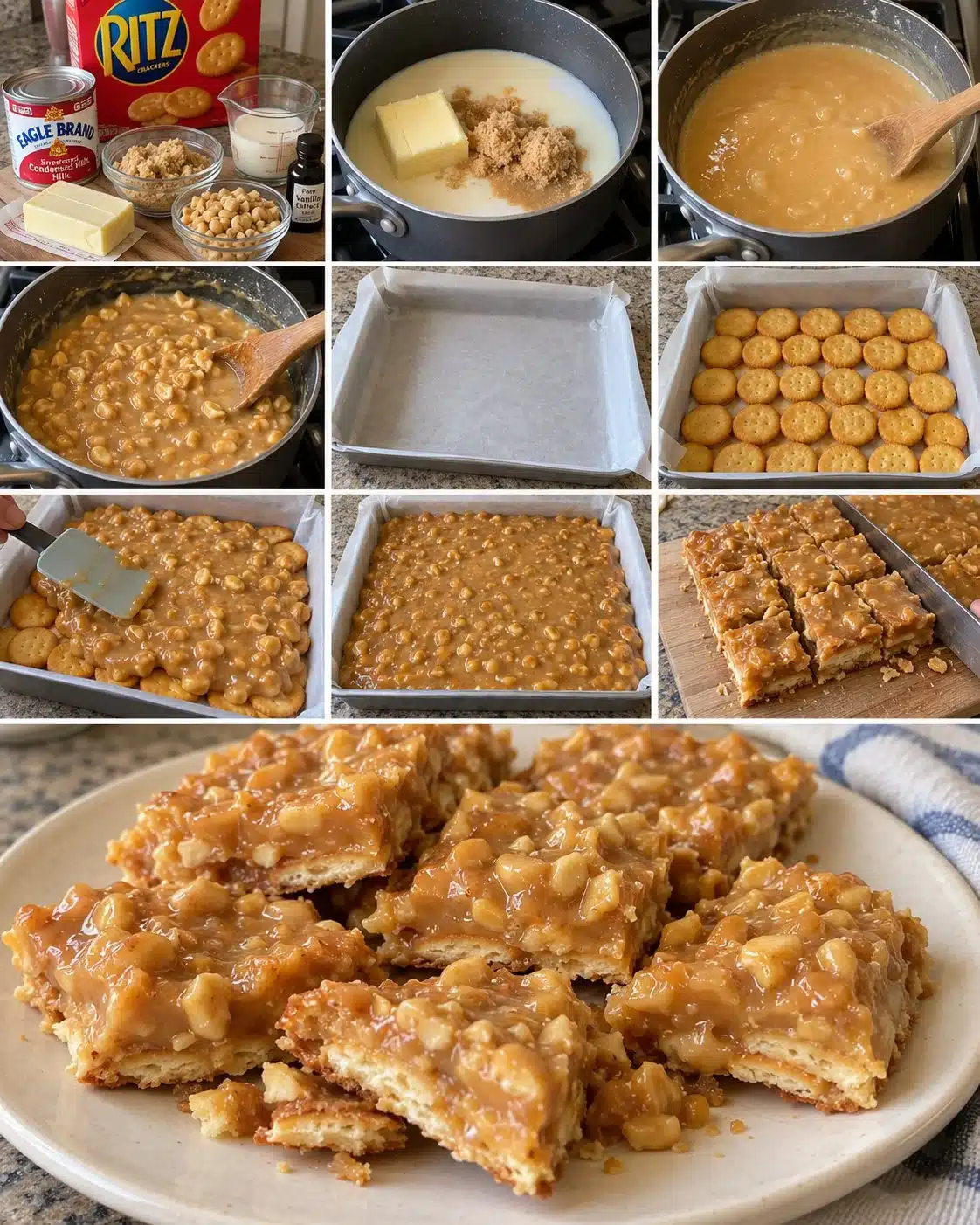 Chocolate Caramel Peanut Crunch Bars