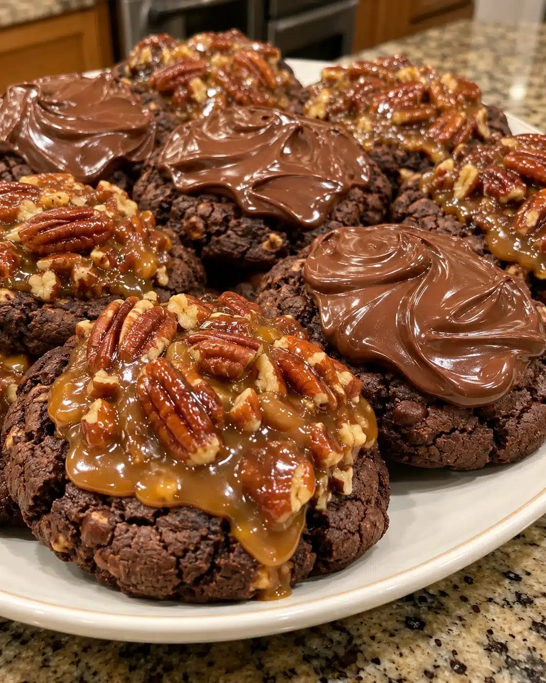 Chocolate Caramel Pecan Turtles