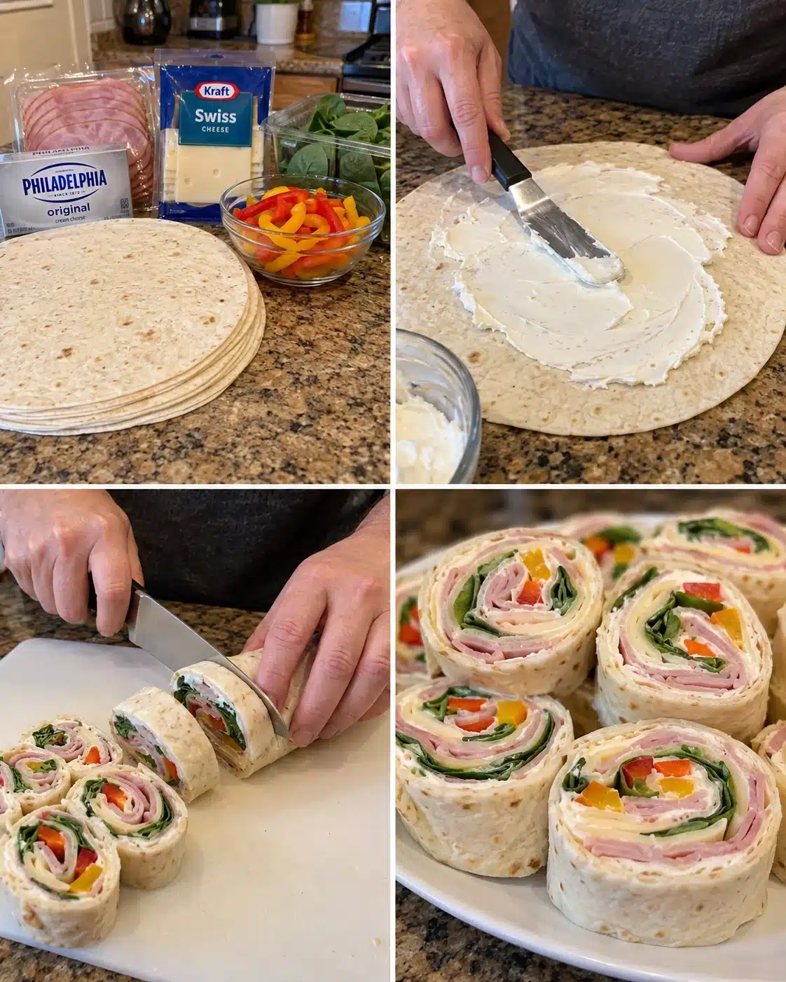 Ham and Swiss Pinwheels