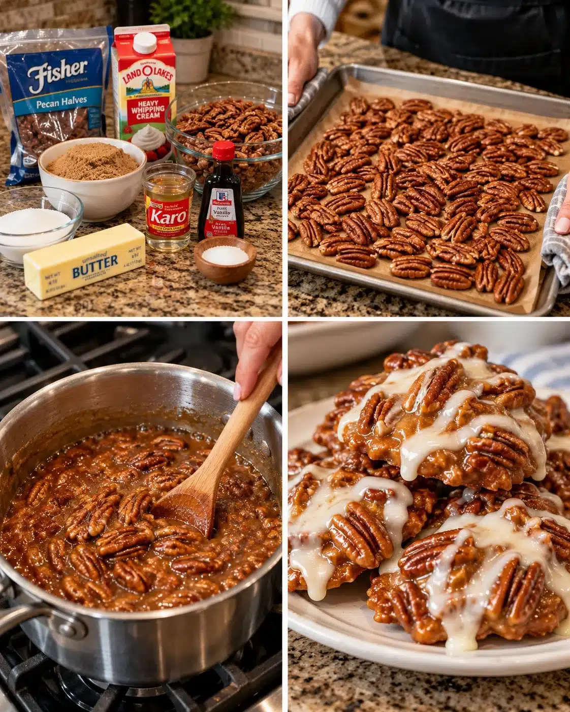 Pecan Glaze Clusters