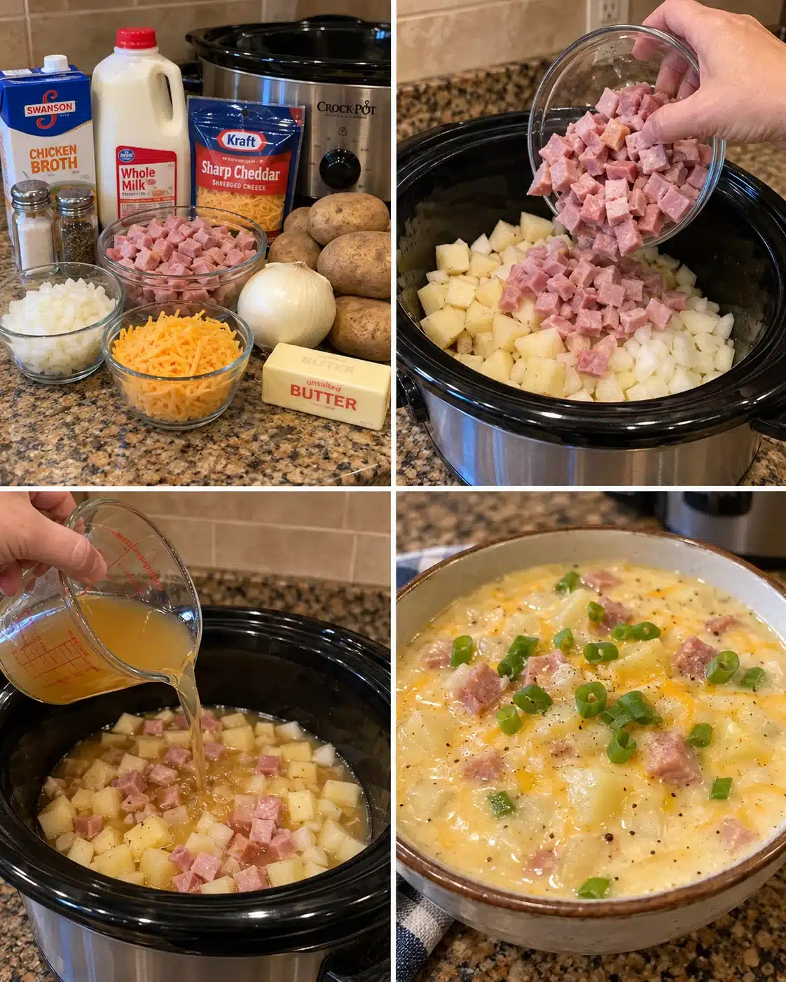 Slow Cooker Ham and Potato Soup