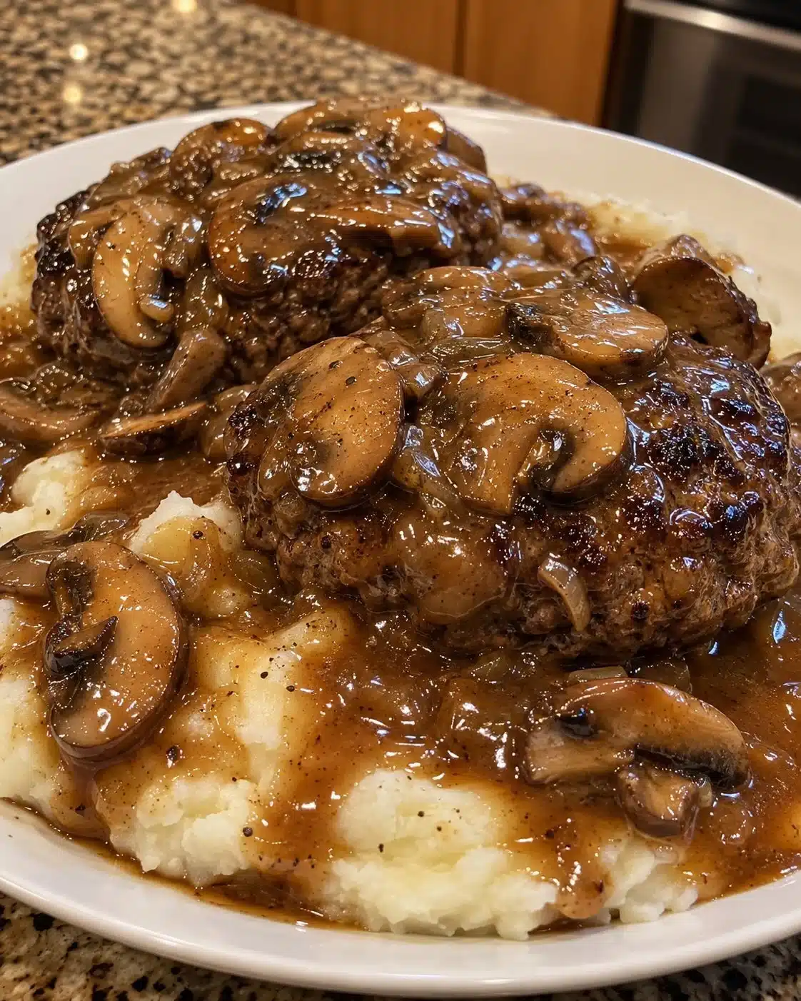 Slow-Cooker Salisbury Steak with Mushroom Gravy